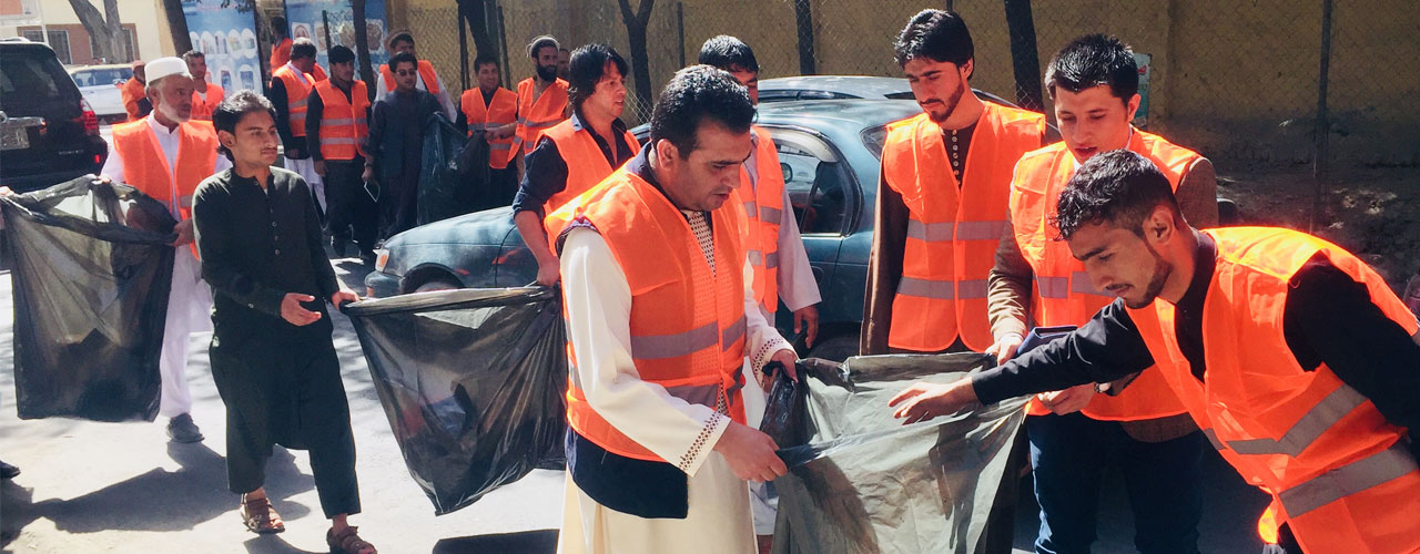 Photo of cleanup campaigns in Afghanistan